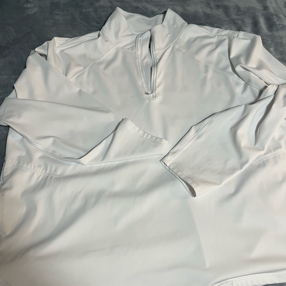 Tek Gear Gray Long Sleeve Polo Button Down Shirt
